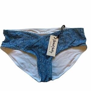 RACHEL PALLY Bikini Bottoms Swim Roatan Bottom Mineral Gingham Size Small NWT